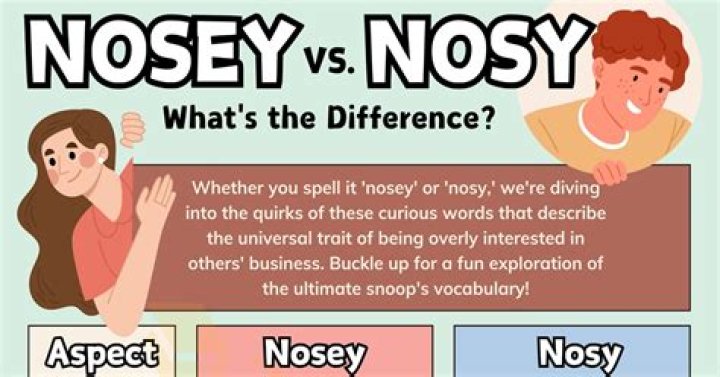 A Deep Dive into the World of Being Nosey or Nosy