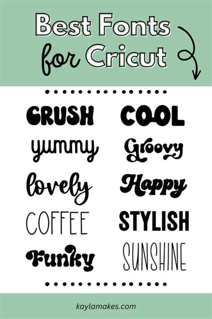Choosing the Perfect Font for Your Cricut Stickers