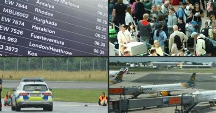 Climate Protest at Frankfurt Airport: A Call for Action Against Climate Change