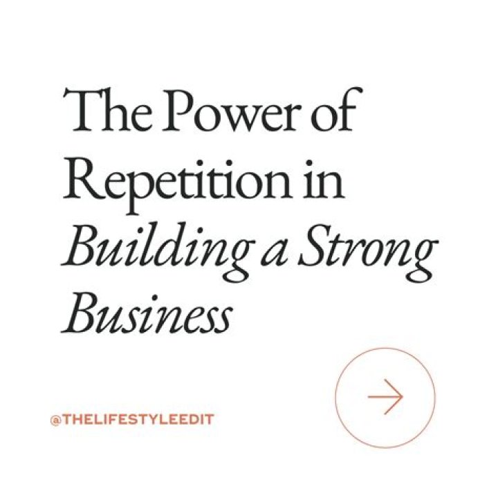 Do It Again: The Power of Repetition in Achieving Success