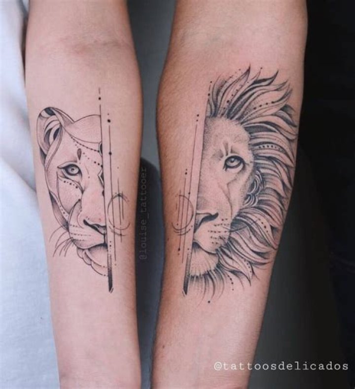 Lion and Lioness Tattoo: A Symbol of Love and Strength