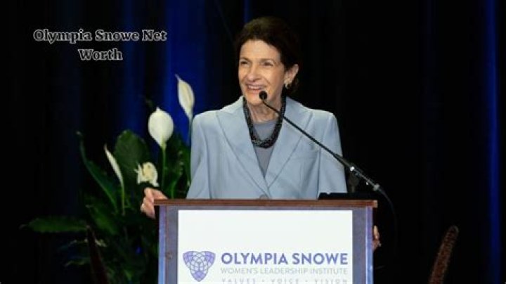 Olympia Snowe Net Worth: A Comprehensive Overview
