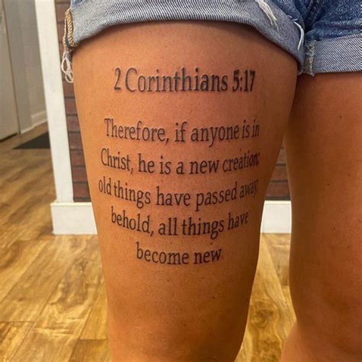 Tattoo of a Bible Verse: A Meaningful Expression of Faith