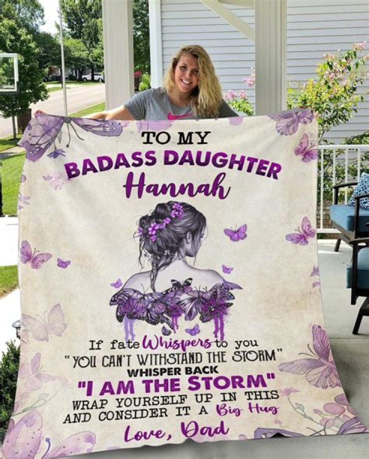 To My Badass Daughter Fleece: A Heartfelt Tribute to Strength and Empowerment