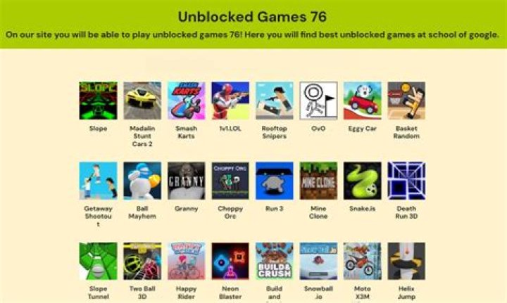 Unblocked 76: The Ultimate Guide to Accessing Unblocked Games