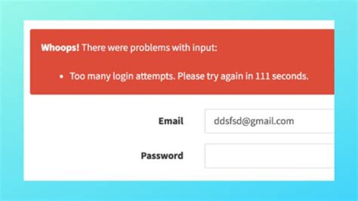 Understanding the Implications of Too Many Failed Attempts in Online Security